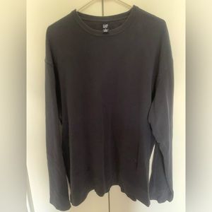 Gap cotton sweater size XL black/gray